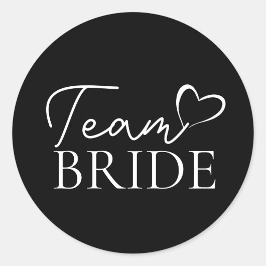 Étiquettes de bouteille Team Bride – Enterrement d (Devant)