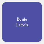 Étiquettes de bouteilles (Devant)