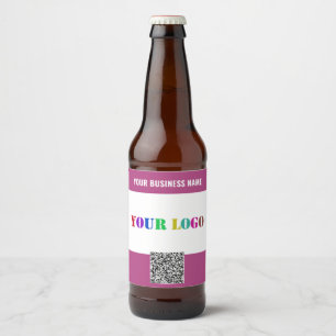 Étiquettes de bouteilles avec texte de logo person