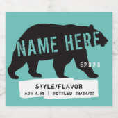 Étiquettes de bouteilles de bière personnalisés (Étiquettes simples)