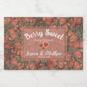 Étiquettes de bouteilles de fraises (Étiquettes simples)