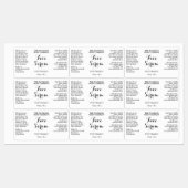 Étiquettes de bouteilles de gouttelettes imperméab (Feuille)