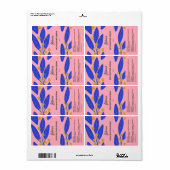 Étiquettes de bouteilles de sève de feuilles botan (Feuille entière)