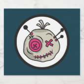 Étiquettes de bouteilles de verre à jeton Voodoo ( (Étiquettes simples)