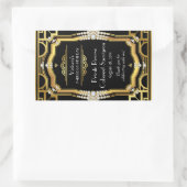 Étiquettes de bouteilles de vin Art Déco (Sac)