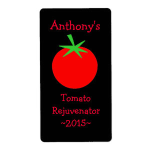 Étiquettes de bouteilles de vin de tomate maison a