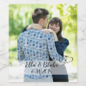 Étiquettes de bouteilles de vin Mariage personnali (Étiquettes simples)