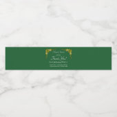 Étiquettes de bouteilles de vin mousseux, vert éme (Étiquettes simples)