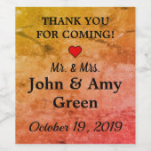 Étiquettes de bouteilles de vin personnalisées (Étiquettes simples)