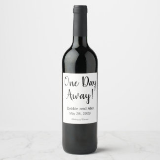 Étiquettes de bouteilles de vin pour le dîner de r