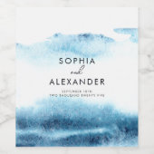 Étiquettes de bouteilles de vin pour un mariage mo (Étiquettes simples)