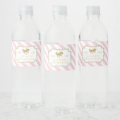 Étiquettes de bouteilles d'eau à thème carrousel (Bouteilles)