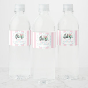 Étiquettes de bouteilles d'eau d'anniversaire de c