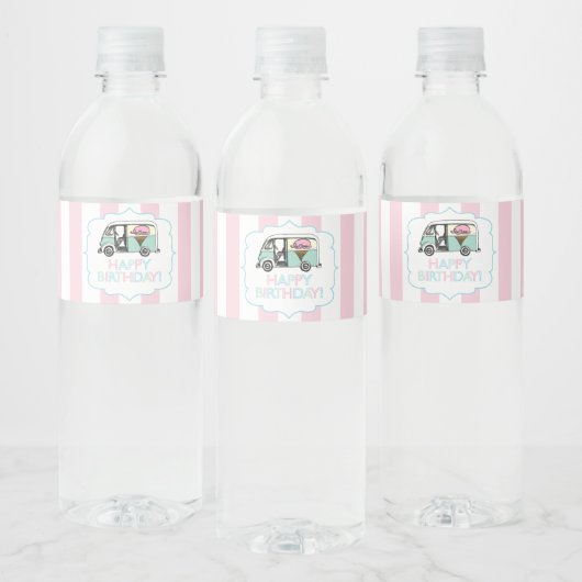 Étiquettes de bouteilles d'eau d'anniversaire de c (Bouteilles)