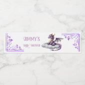 Étiquettes de bouteilles d'eau de bébé dragon viol (Étiquettes simples)