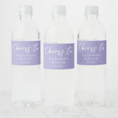 Étiquettes de bouteilles d'eau de mariage Typograp (Bouteilles)