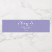 Étiquettes de bouteilles d'eau de mariage Typograp (Étiquettes simples)