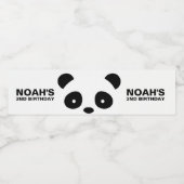 Étiquettes de bouteilles d'eau Panda, étiquette no (Étiquettes simples)