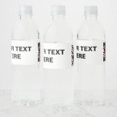 Étiquettes de bouteilles d'eau personnalisables (E (Bouteilles)