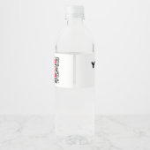 Étiquettes de bouteilles d'eau personnalisables (E (Dos)