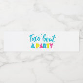 Étiquettes de bouteilles d'eau Taco (Étiquettes simples)