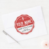 Étiquettes de bouteilles personnalisés - Ajoutez v (Enveloppe)