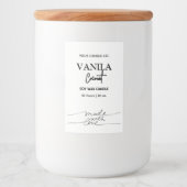 Étiquettes de branding de bougies verticales simpl (Devant)