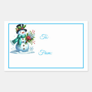 Étiquettes de cadeau autocollantes de Noël