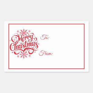 Étiquettes de cadeau autocollantes de Noël