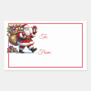 Étiquettes de cadeau autocollantes de Noël