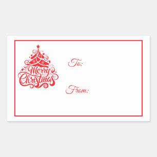 Étiquettes de cadeau autocollantes de Noël