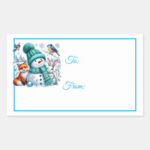 Étiquettes de cadeau autocollantes de Noël