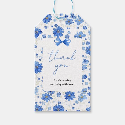 Étiquettes de cadeau Baby in Bloom (Devant)