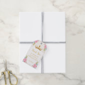 Étiquettes de cadeau d'anniversaire de princesse f (Avec de la ficelle)