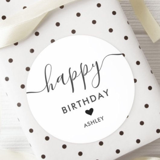 Étiquettes de cadeau d'anniversaire, Étiquette d'a