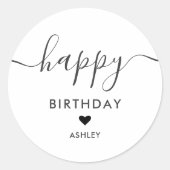 Étiquettes de cadeau d'anniversaire, Étiquette d'a (Devant)