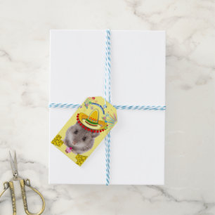 Étiquettes de cadeau d'anniversaire Souris