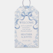 Étiquettes de cadeau de bienvenue de mariage flora (Devant)