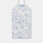 Étiquettes de cadeau de bienvenue de mariage flora (Dos)