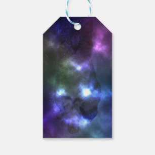 Étiquettes de cadeau de chat de galaxie