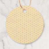 Étiquettes de cadeau de douche de mariage abeille  (Dos)