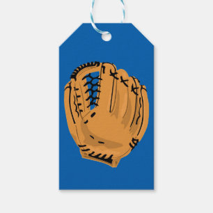 Étiquettes de cadeau de gant de base-ball