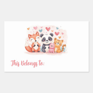 Étiquettes de cadeau de la Saint-Valentin pour enf