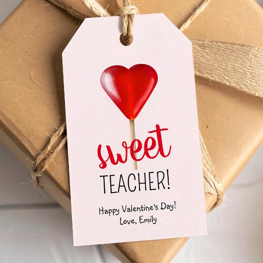 Étiquettes de cadeau de la Saint-Valentin pour un