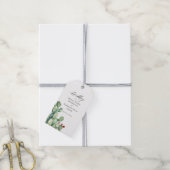 Étiquettes de cadeau de mariage Cactus (Avec de la ficelle)