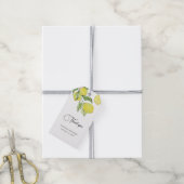 Étiquettes de cadeau de mariage citron d'été (Avec de la ficelle)