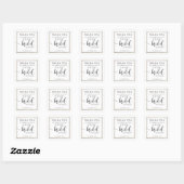 Étiquettes de cadeau de mariage moderne (Feuille)