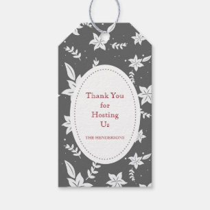 Étiquettes de cadeau de Merci d'hôtesse