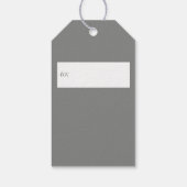 Étiquettes de cadeau de monogramme de couronne de  (Dos)