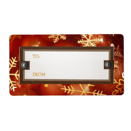 Étiquettes de cadeau de Noël (Devant)